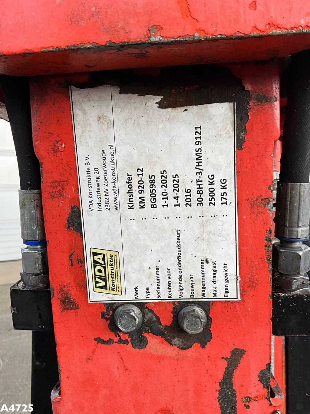 LKW typu Kinshofer KM 920-12 opname block, Gebrauchtmaschine w ANDELST (Zdjęcie 8)