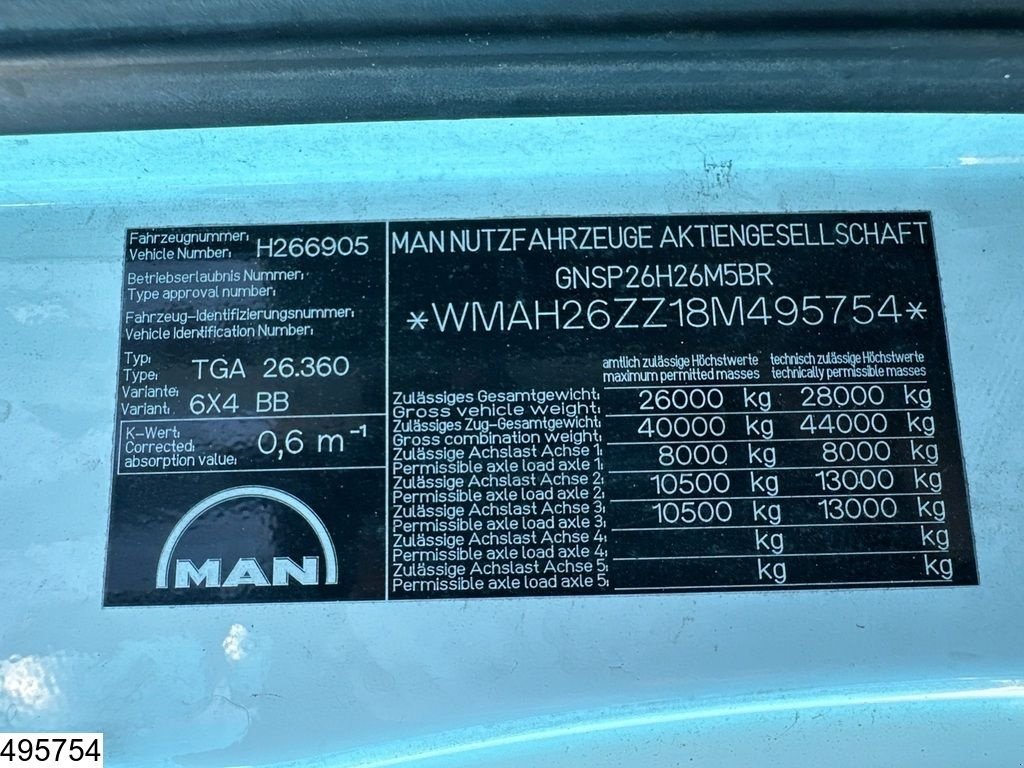 LKW des Typs MAN TGA 26 360 6X4, Manual, Steel suspension, Gebrauchtmaschine in Ede (Bild 8)