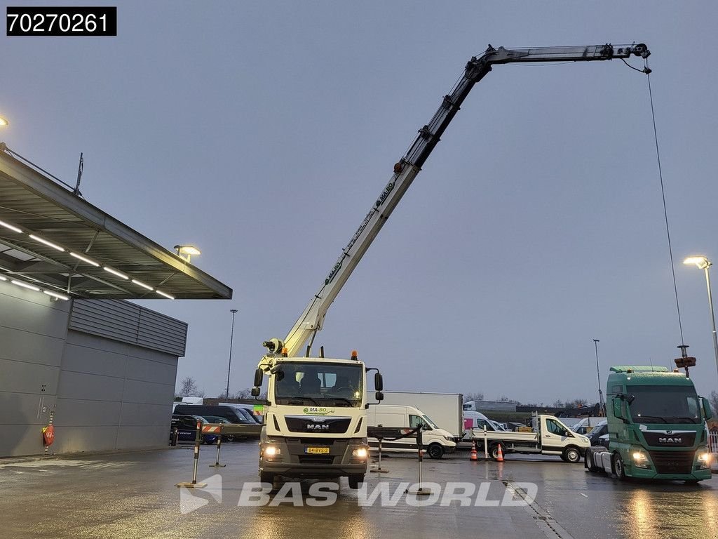LKW Türe ait MAN TGM 18.250 4X2 44mtrs B&ouml;cker AK44/4000 Telescopic crane, Gebrauchtmaschine içinde Veghel (resim 8)