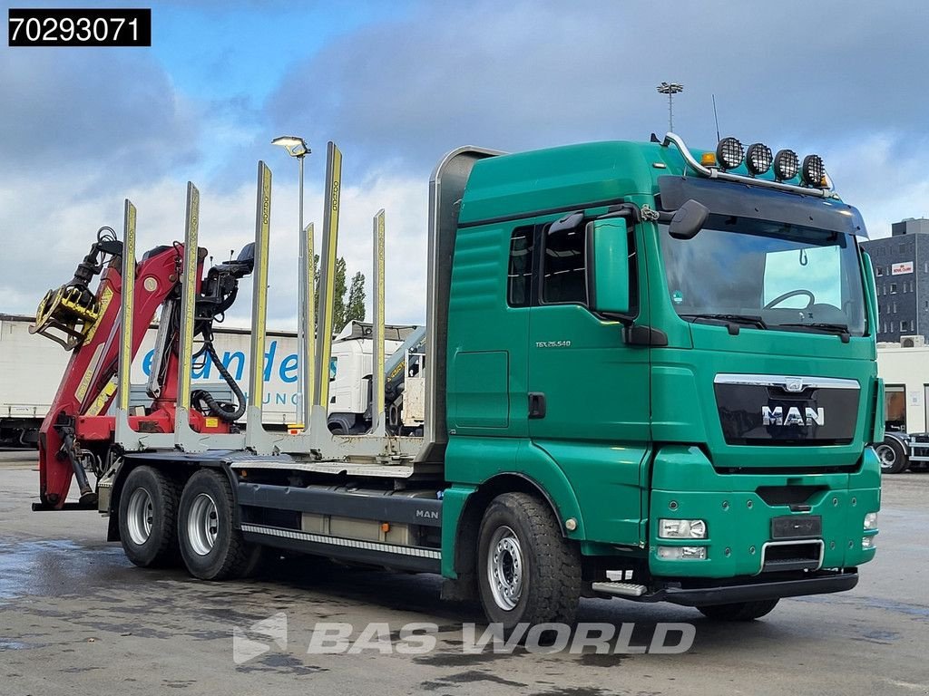 LKW des Typs MAN TGX 26.540 6X4 TAJFUN L150Z.96 woodcrane Holztransport Manual Re, Gebrauchtmaschine in Veghel (Bild 11)