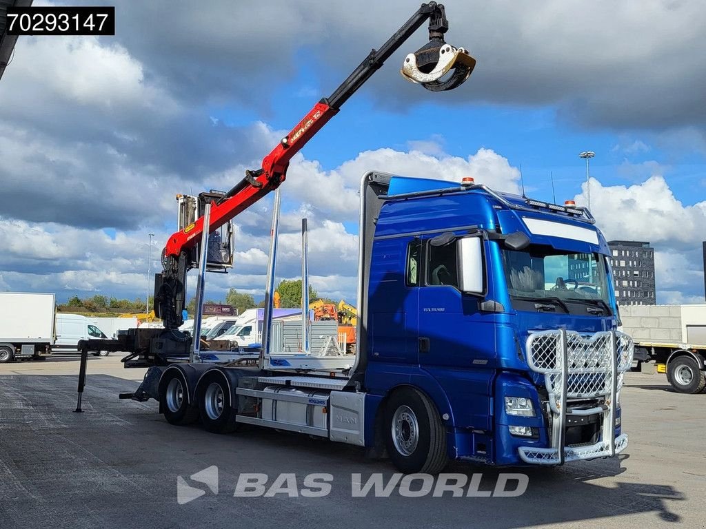 LKW typu MAN TGX 33.580 TGX 6X4 Palfinger Epsilon Wood crane Holztransport Re, Gebrauchtmaschine v Veghel (Obrázok 3)