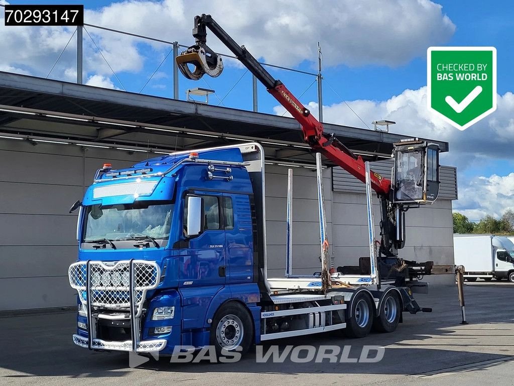 LKW typu MAN TGX 33.580 TGX 6X4 Palfinger Epsilon Wood crane Holztransport Re, Gebrauchtmaschine v Veghel (Obrázok 1)