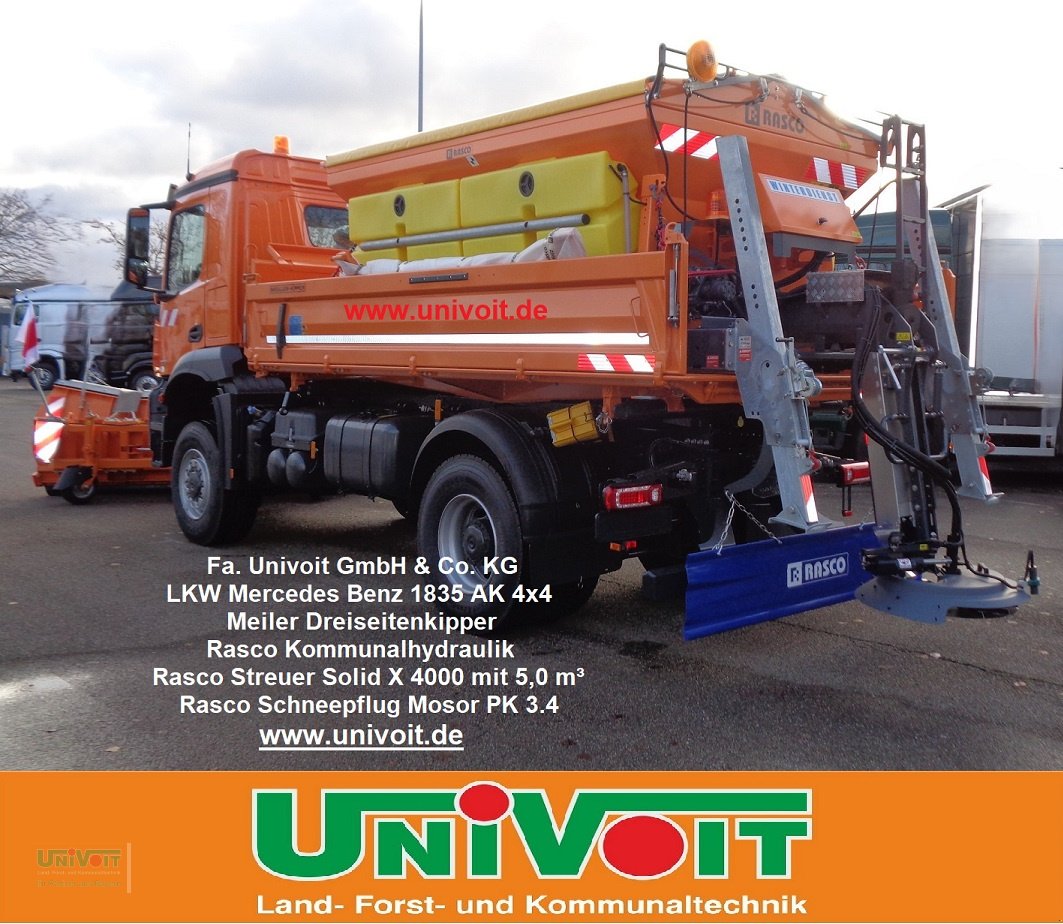 LKW des Typs Mercedes-Benz Arocs 1835 AK Allrad 4x4 f. Winterdienst + Streuer + Schneepflug, Neumaschine in Warmensteinach (Bild 2)