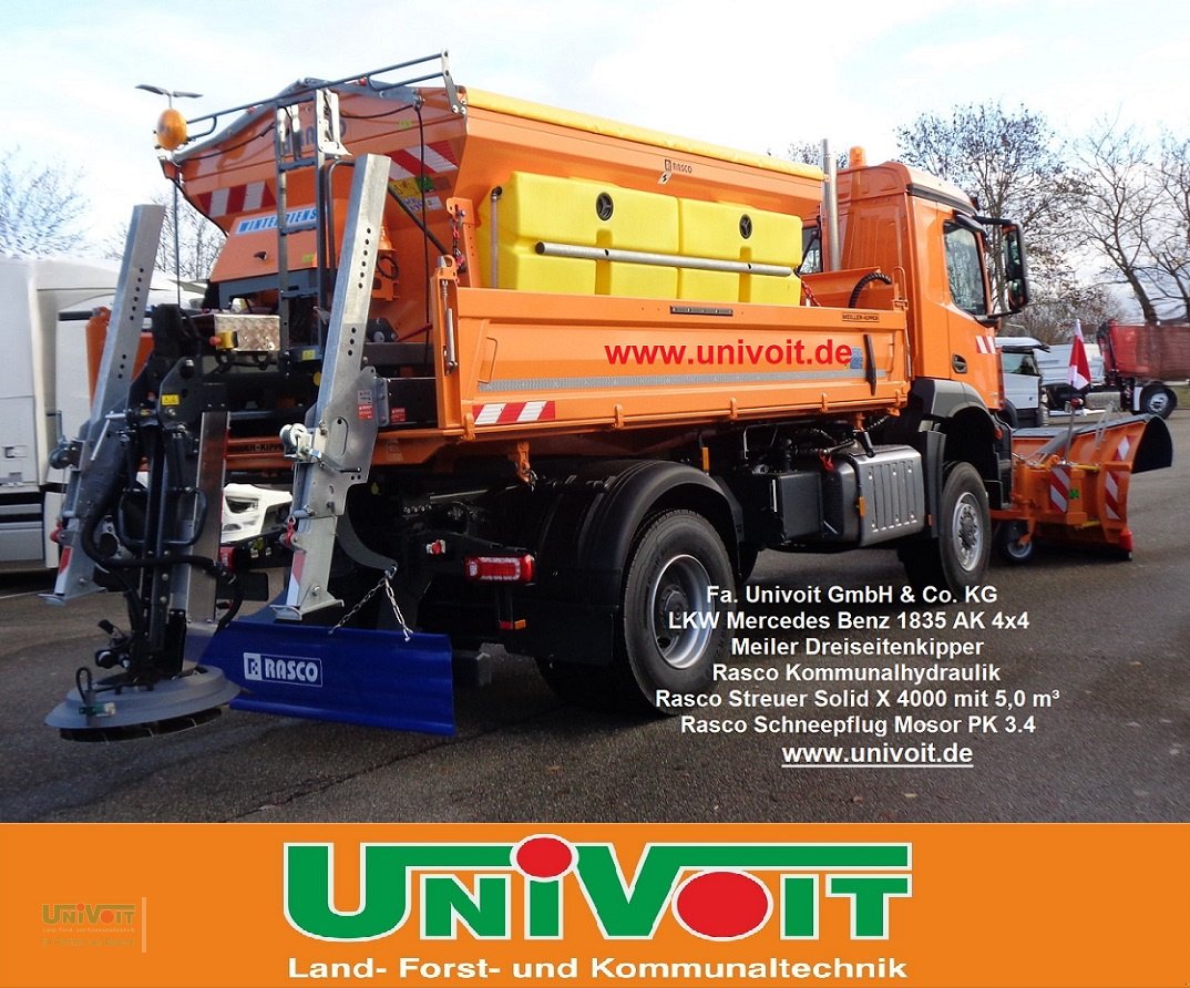 LKW des Typs Mercedes-Benz Arocs 1835 AK Allrad 4x4 f. Winterdienst + Streuer + Schneepflug, Neumaschine in Warmensteinach (Bild 3)