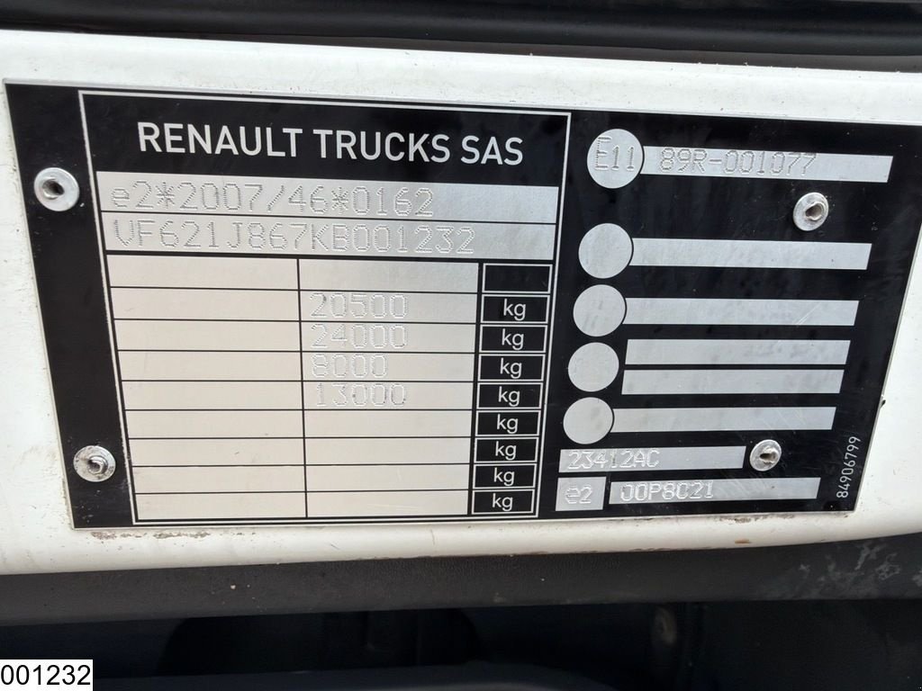 LKW of the type Renault D 19 280 EURO 6d, Gebrauchtmaschine in Ede (Picture 8)