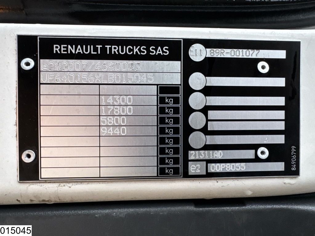 LKW typu Renault D14 210 EURO 6d, ACC, Gebrauchtmaschine v Ede (Obrázek 8)