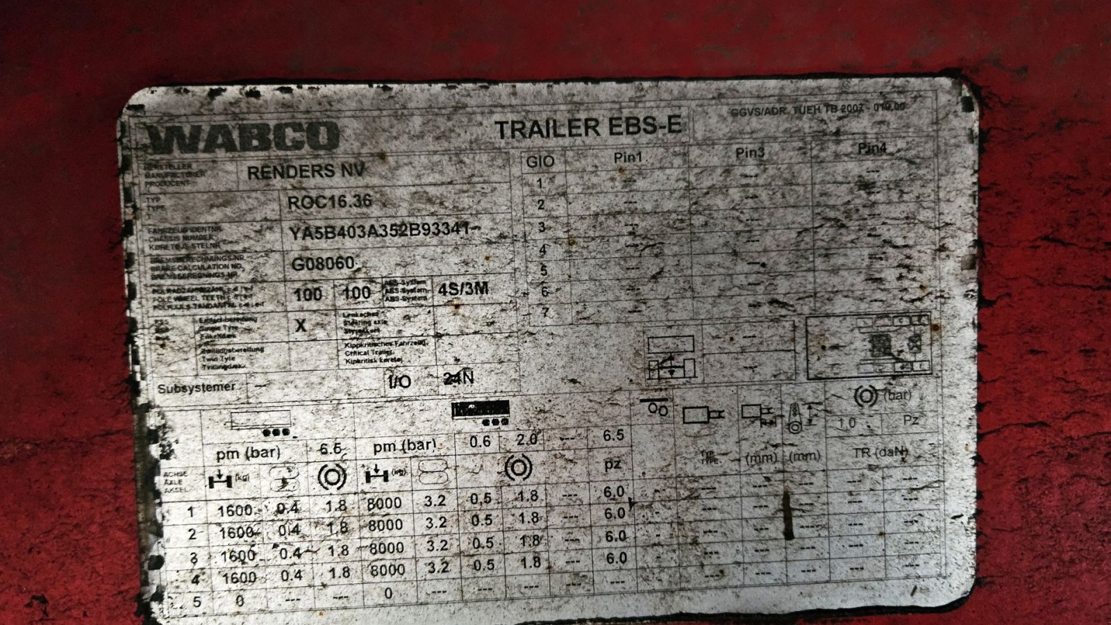 LKW des Typs Renders Gardintrailer / nysynet / 4 drejbare aksler / truckbeslag, Gebrauchtmaschine in Arden (Bild 14)