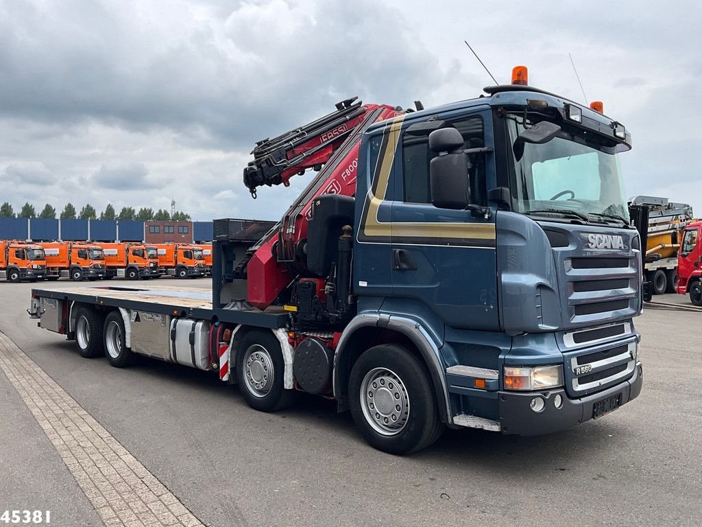 LKW типа Scania R 560 V8 Fassi 80 Tonmeter laadkraan + Fly-Jib, Gebrauchtmaschine в ANDELST (Фотография 7)