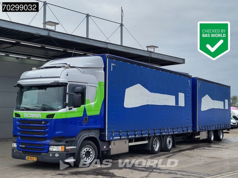 LKW des Typs Scania R410 R 6X2 NL-Combi Curtainsides Lift+steering axle Automatic Eu, Gebrauchtmaschine in Veghel (Bild 1)