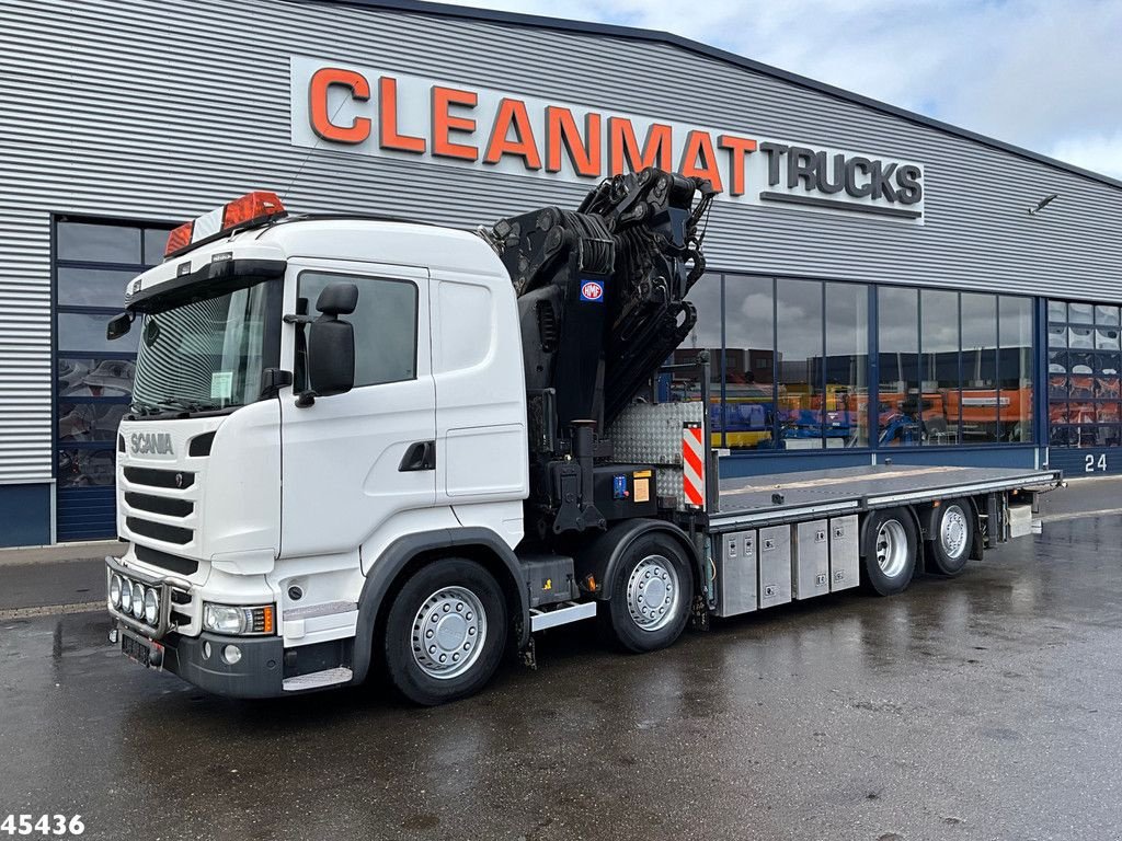 LKW типа Scania R490 8x2 Euro 6 Retarder HMF 85 Tonmeter laadkraan + Fly-jib, Gebrauchtmaschine в ANDELST (Фотография 10)