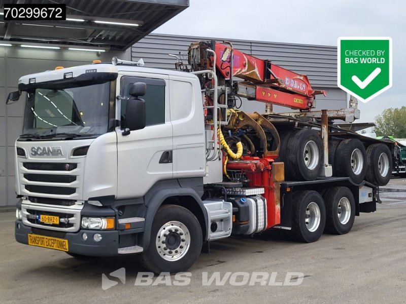LKW des Typs Scania R580 R 6X4 NL-Truck Diebolt D28.81 Kran Crane Holztransport + Do, Gebrauchtmaschine in Veghel (Bild 1)