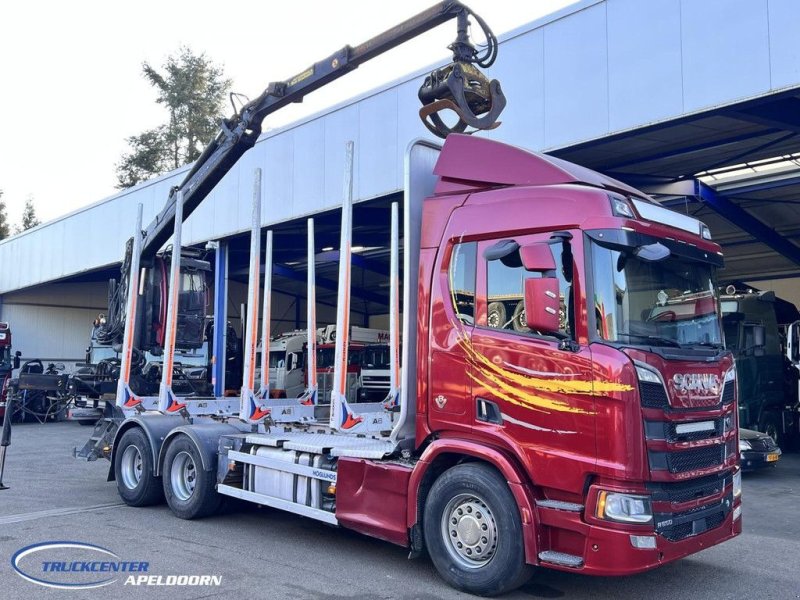 LKW от тип Scania R650 V8 NGS 6x4, Retarder, Jonsered Houtkraan, Gebrauchtmaschine в Apeldoorn (Снимка 1)