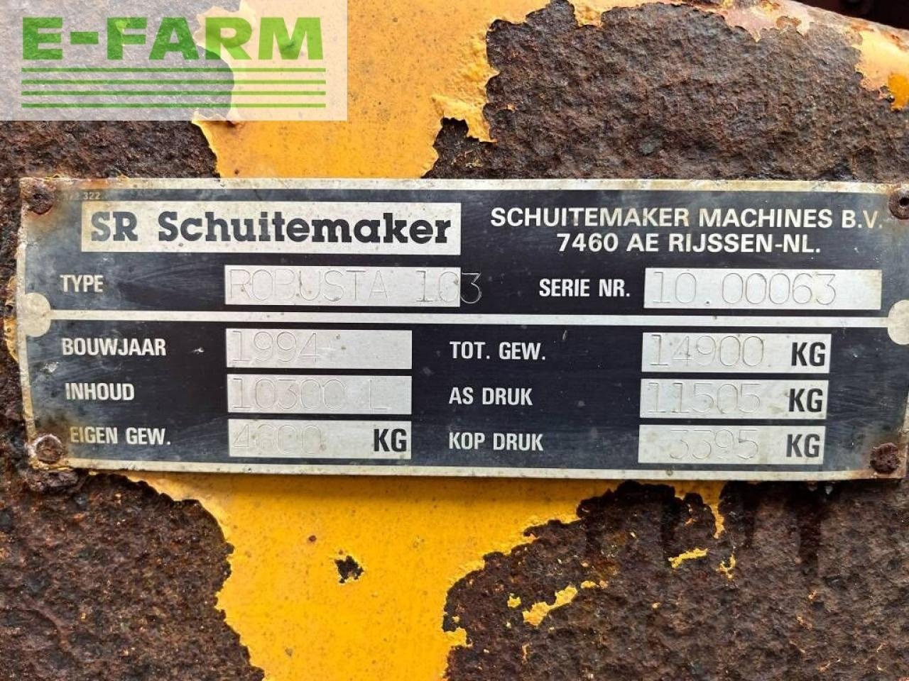 LKW del tipo Schuitemaker robust 103 tank, Gebrauchtmaschine en ag BROEKLAND (Imagen 7)