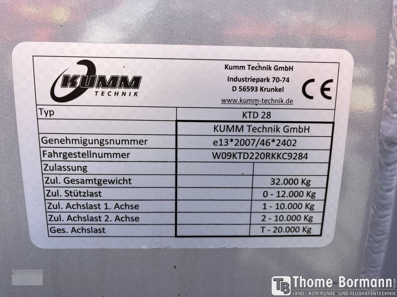 LKW del tipo Sonstige KTD 28, Gebrauchtmaschine In Prüm (Immagine 10)