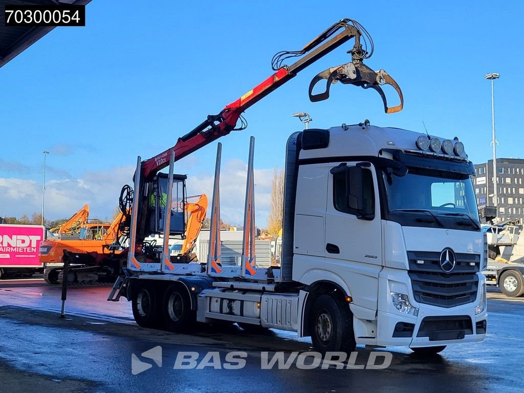 LKW des Typs Sonstige Mercedes Benz Actros 2663 Actros 6X4 Timber truck FTG V10CX.81 wood crane Big-, Gebrauchtmaschine in Veghel (Bild 3)