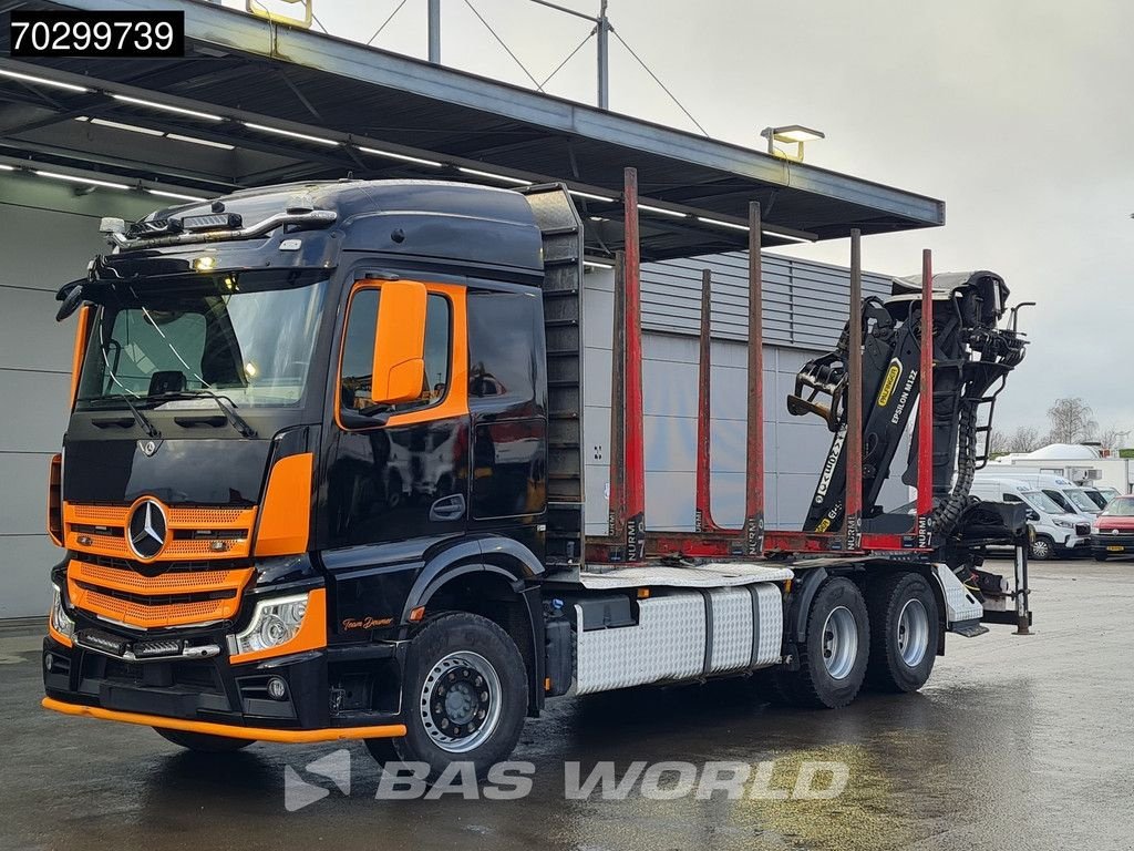 LKW des Typs Sonstige Mercedes Benz Actros 3353 6X4 Palfinger Epsilon M12Z woodcrane Holztransport R, Neumaschine in Veghel (Bild 9)