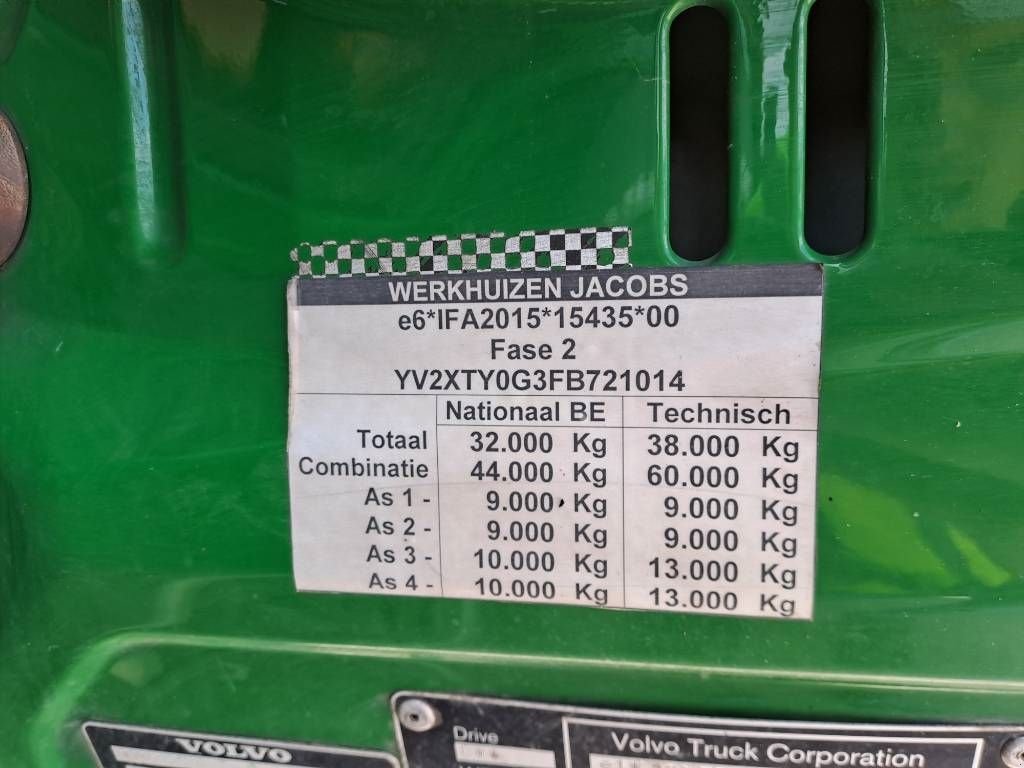 LKW des Typs Volvo FMX460 + HIAB 622 E-6 HIPRO 16m + Fly Jib 11, Gebrauchtmaschine in Stabroek (Bild 11)