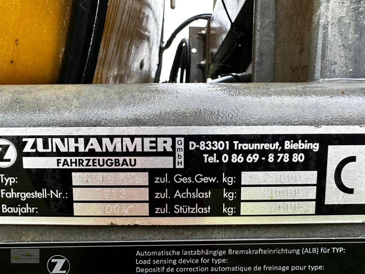 LKW des Typs Zunhammer Pumptankwagen 18500l, Gebrauchtmaschine in Pfreimd (Bild 8)