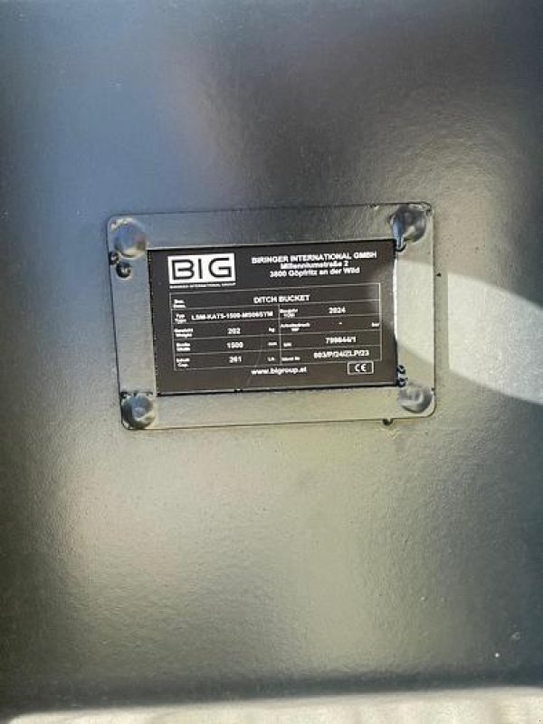 Löffel des Typs Big Dutchman Grabenräumlöffel 150 cm mit Lehnhoff MS08 Symlock Aufnahme, Neumaschine in Göpfritz an der Wild (Bild 5)