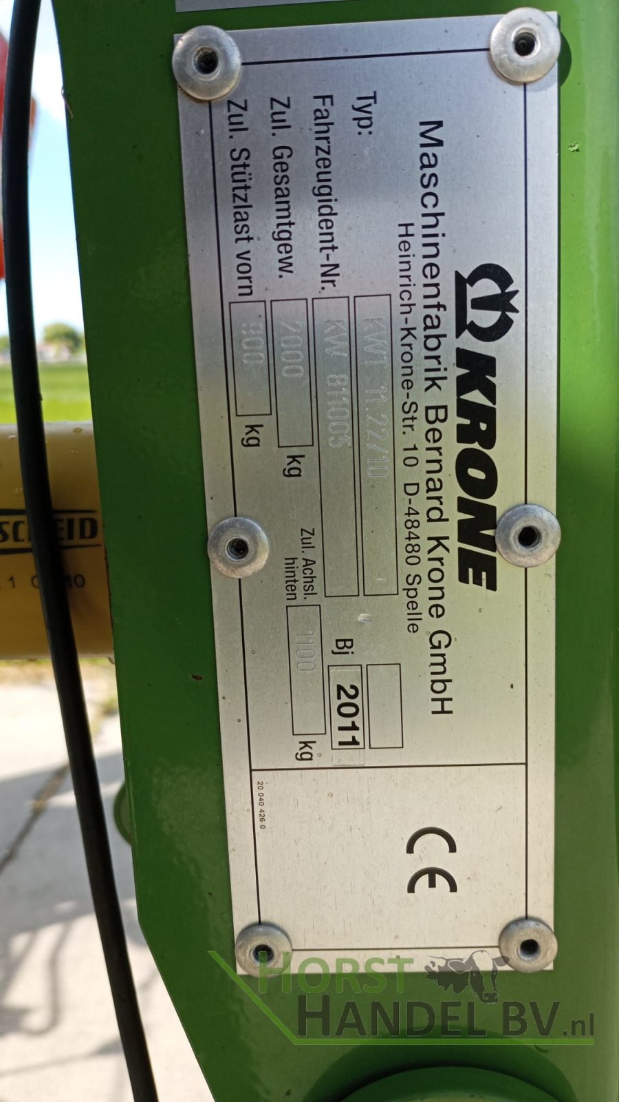 Mähaufbereiter & Zetter Türe ait Krone KWT 11.22, Gebrauchtmaschine içinde Garnwerd (resim 4)