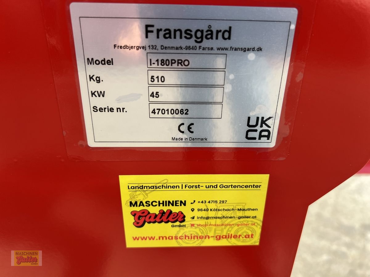 Mähaufbereiter & Zetter tip Sonstige Fransgard Intenso I-180 PRO, Neumaschine in Kötschach (Poză 11)