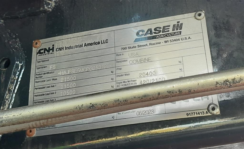 Mähdrescher des Typs Case IH 8250 Axial-Flow 8250 med 35 fod varioskærebord, Gebrauchtmaschine in Horsens (Bild 10)