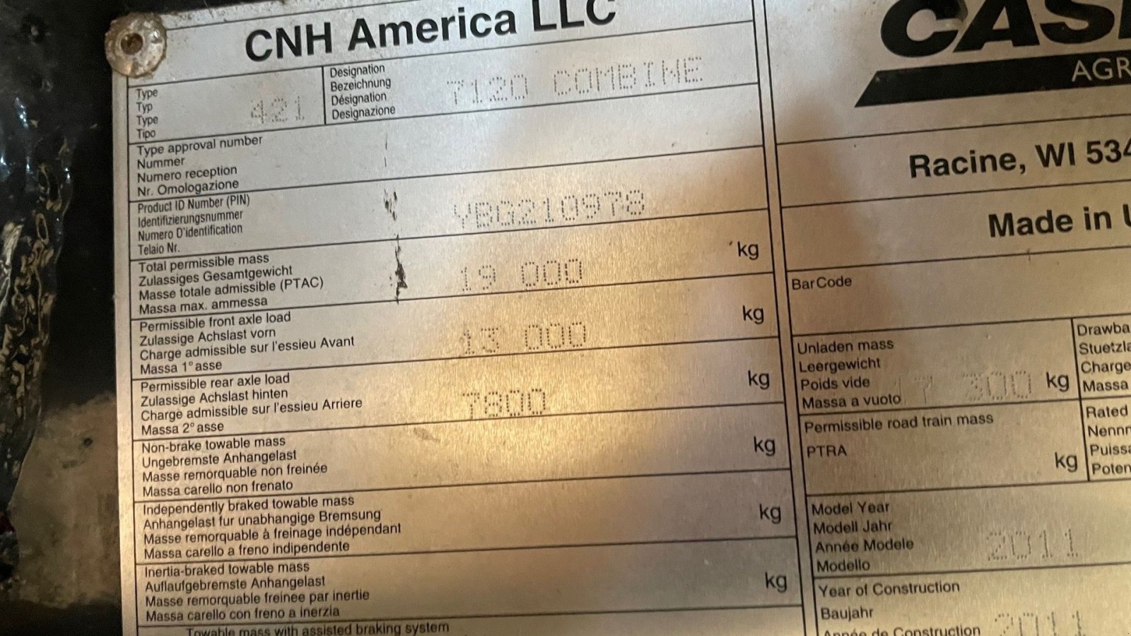 Mähdrescher typu Case IH Axial Flow 7120, Gebrauchtmaschine v Varde (Obrázek 3)