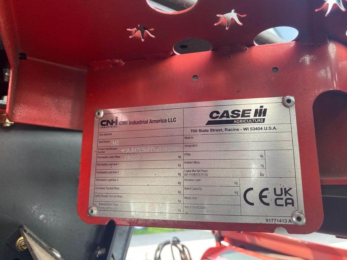 Mähdrescher Türe ait Case IH AXIAL FLOW 7150, Vorführmaschine içinde Harmannsdorf (resim 7)