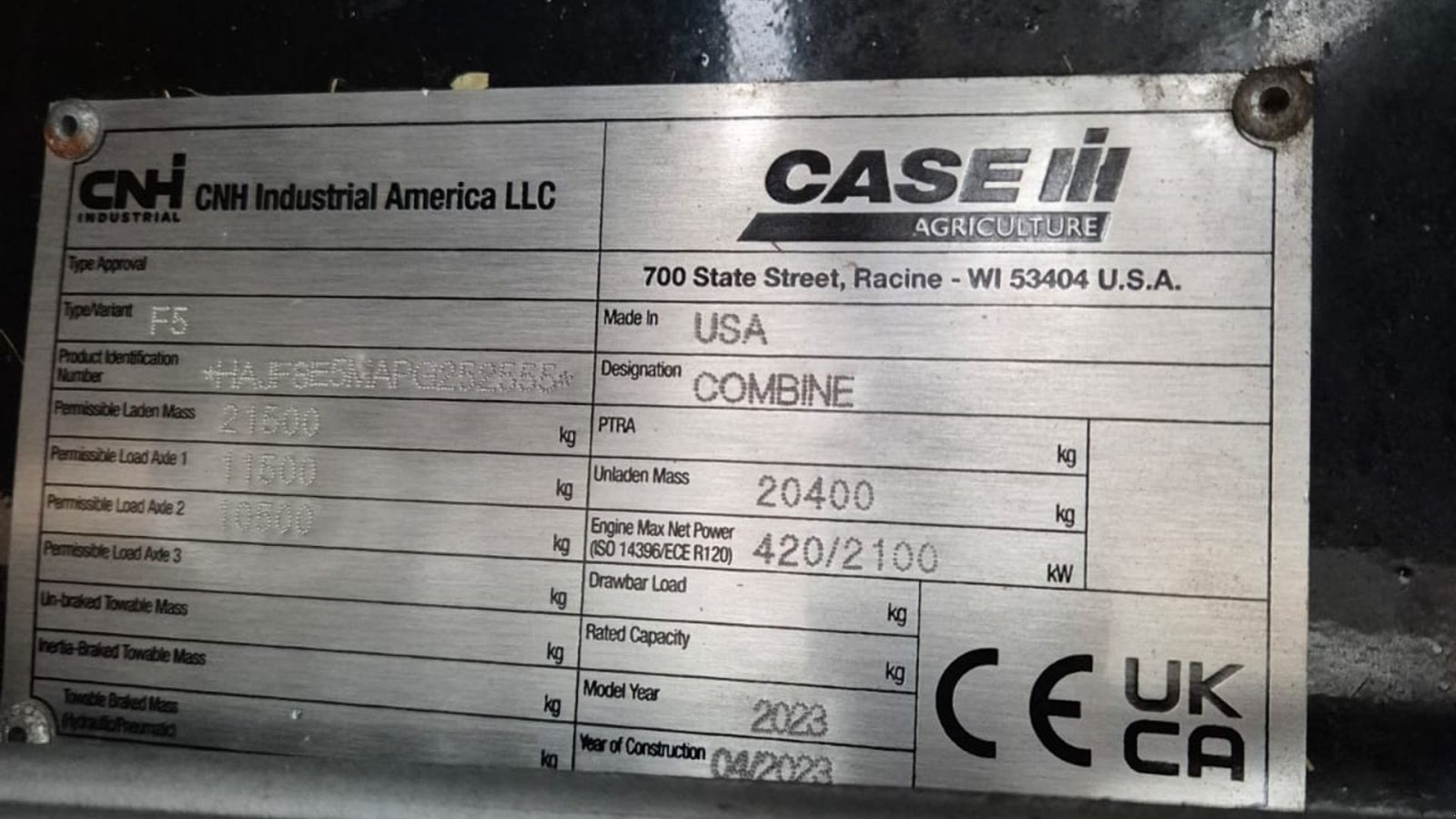 Mähdrescher del tipo Case IH Axial Flow 8250 8250 inkl. 35 fod skærebord og 4-hjulet vogn, Gebrauchtmaschine In Viborg (Immagine 15)