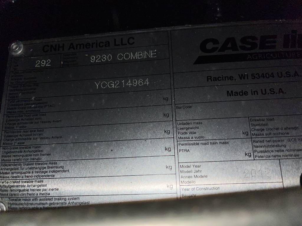 Mähdrescher Türe ait Case IH Axial Flow 9230, Gebrauchtmaschine içinde Mern (resim 7)