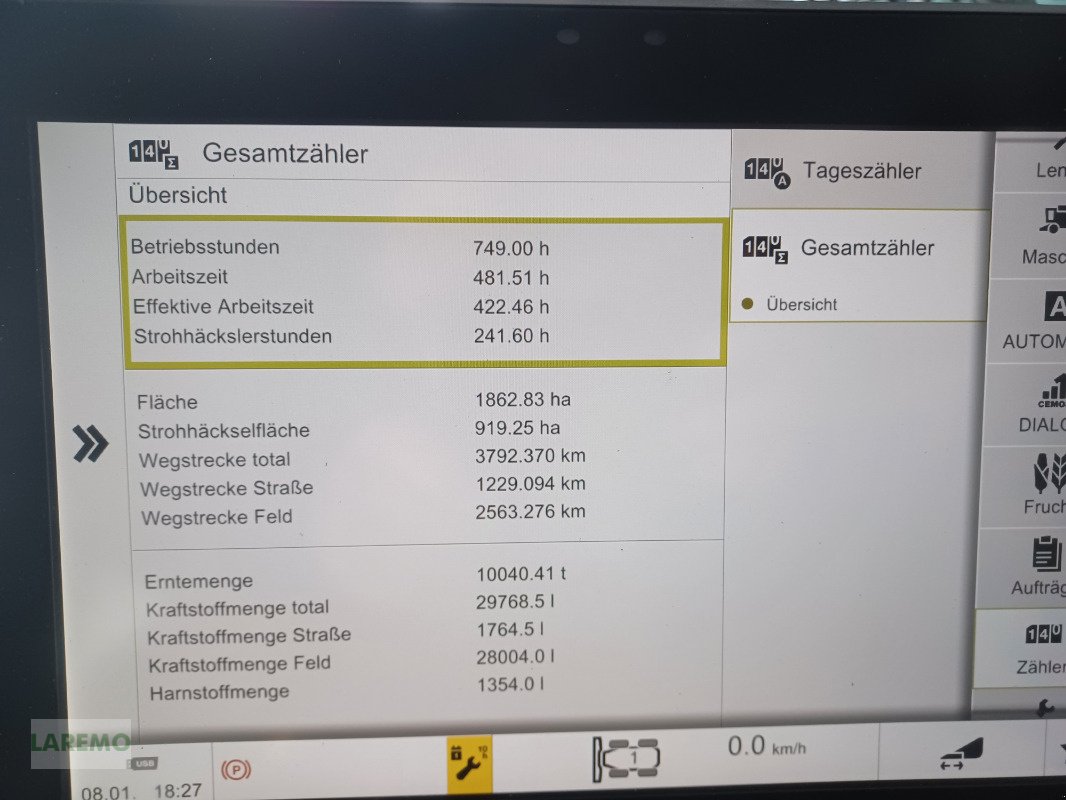 Mähdrescher typu CLAAS 8600 TT + V 1080, Gebrauchtmaschine v Langenwetzendorf (Obrázek 23)