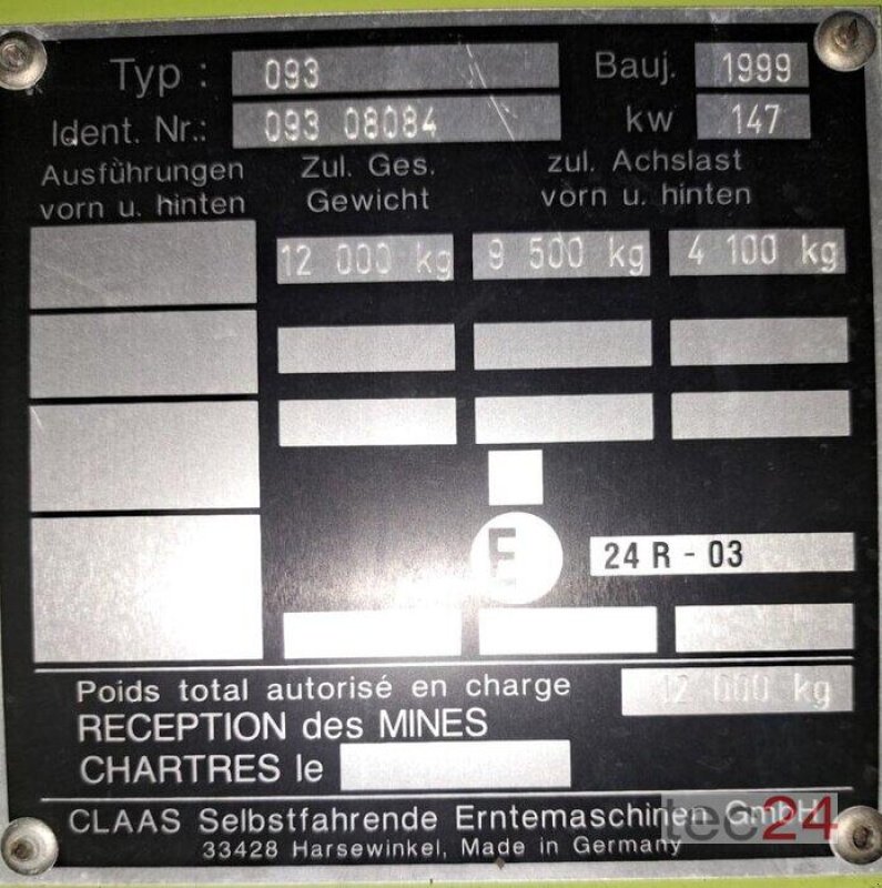 Mähdrescher van het type CLAAS Dominator 98 VX, Gebrauchtmaschine in Östringen (Foto 11)