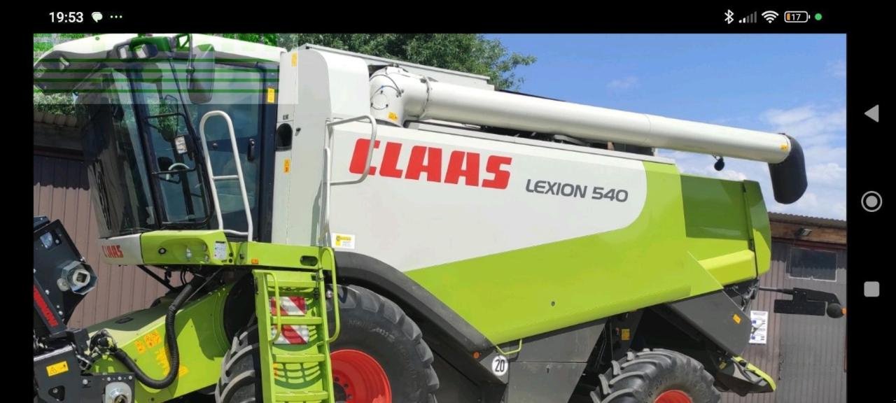 Mähdrescher des Typs CLAAS Lexion 540, Gebrauchtmaschine in Hamburg (Bild 1)