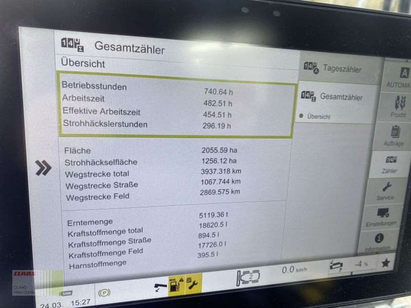 Mähdrescher des Typs CLAAS LEXION 5400, Gebrauchtmaschine in Vohburg (Bild 12)