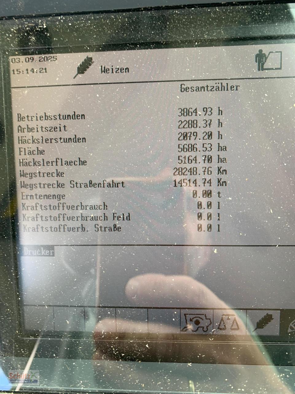 Mähdrescher typu CLAAS Lexion 550 mit Schneidwerk V660, 3D und Klimaautomatik, gepflegter Zustand, Baujahr 2009, Gebrauchtmaschine v Schierling (Obrázek 14)