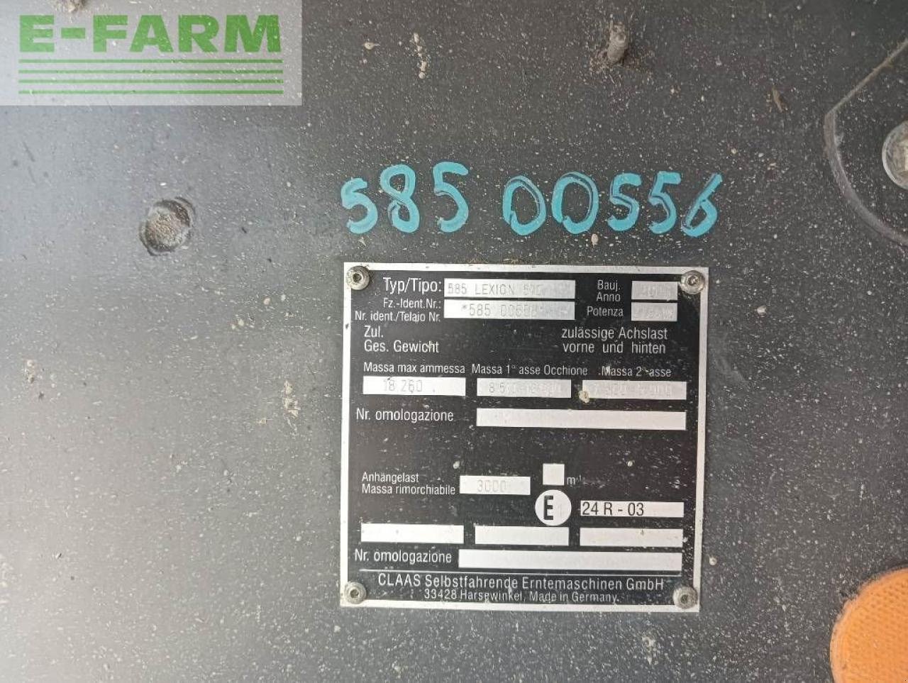 Mähdrescher Türe ait CLAAS lexion 570, Gebrauchtmaschine içinde LENO (resim 20)