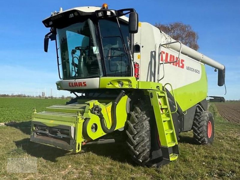 Mähdrescher des Typs CLAAS Lexion 600 + SW V900 + Anhänger, Gebrauchtmaschine in Pragsdorf (Bild 1)