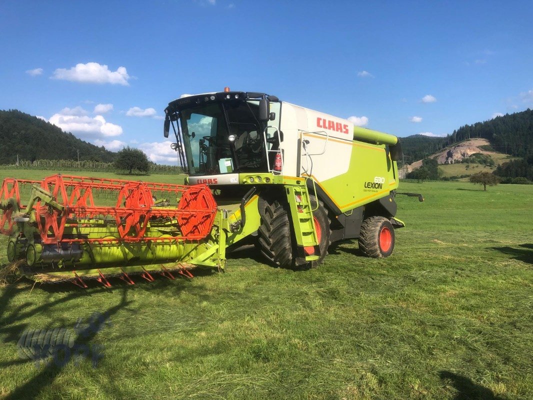 Mähdrescher des Typs CLAAS Lexion 630 1244 eff. Stunden Bj 2013, Gebrauchtmaschine in Schutterzell (Bild 1)