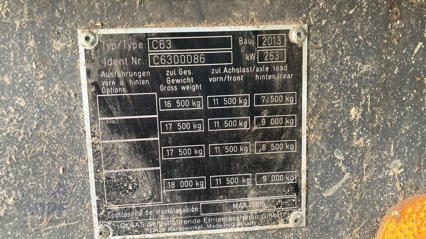 Mähdrescher typu CLAAS Lexion 630 1244 eff. Stunden Bj 2013, Gebrauchtmaschine v Schutterzell (Obrázek 5)