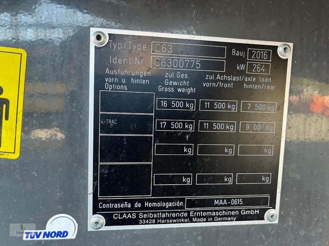 Mähdrescher des Typs CLAAS Lexion 630, Gebrauchtmaschine in Neuhof - Dorfborn (Bild 11)