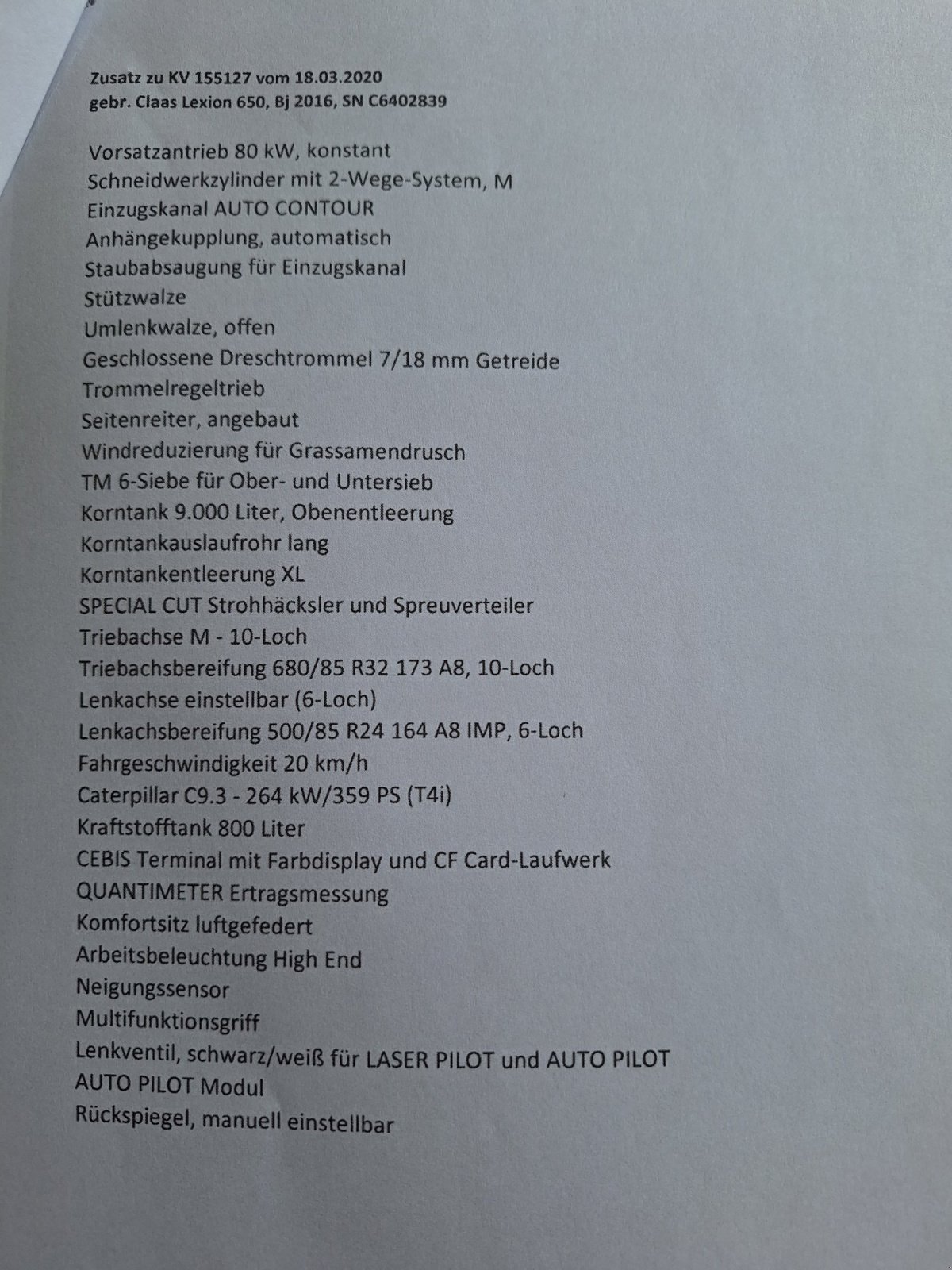 Mähdrescher of the type CLAAS Lexion 650, Gebrauchtmaschine in Karlsfeld (Picture 8)
