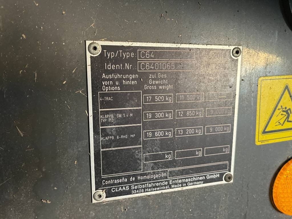 Mähdrescher Türe ait CLAAS Lexion 660, Gebrauchtmaschine içinde Ringe (resim 18)