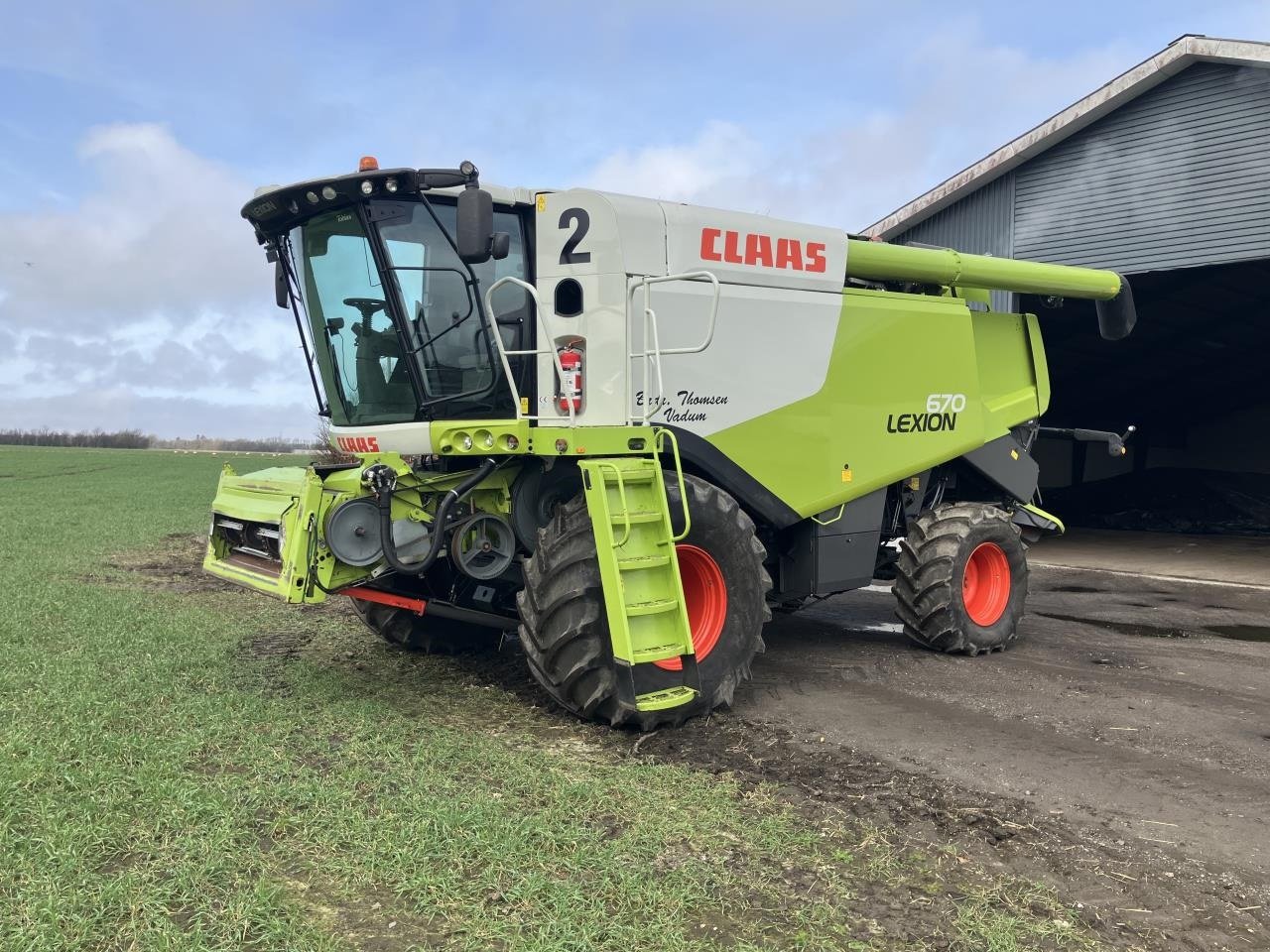 Mähdrescher des Typs CLAAS LEXION 670 4-WD, Gebrauchtmaschine in Brønderslev (Bild 1)