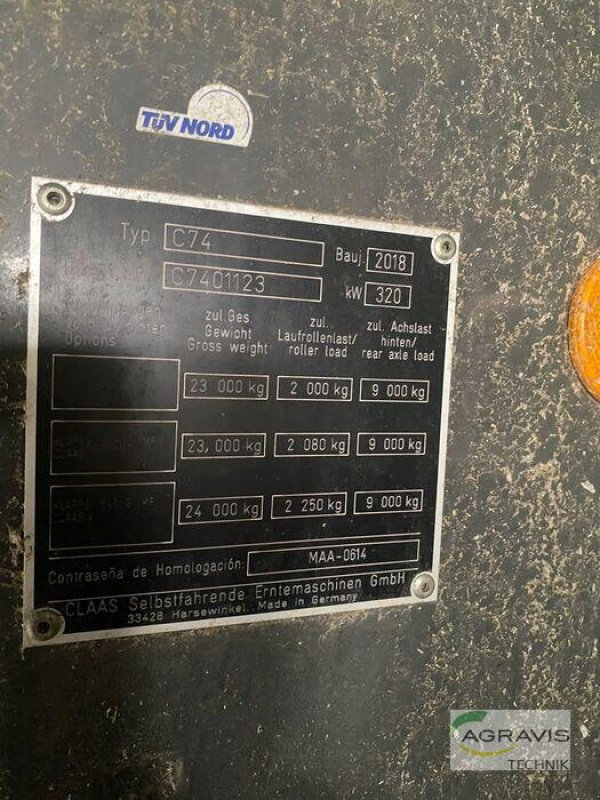 Mähdrescher Türe ait CLAAS LEXION 670 TERRA TRAC, Gebrauchtmaschine içinde Kottenheim (resim 15)