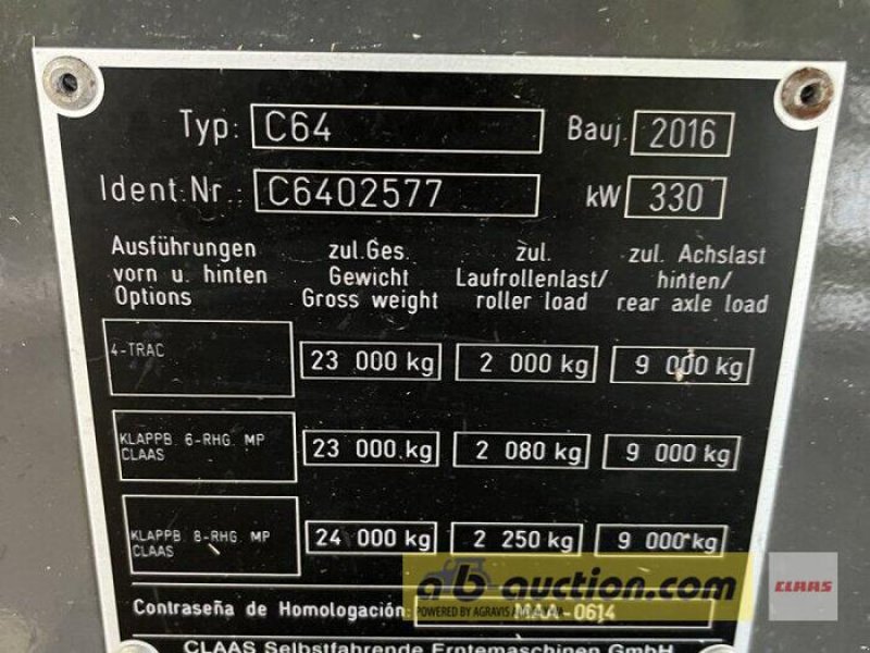 Mähdrescher del tipo CLAAS Lexion 670 TT Versteigerung ab-auction, Gebrauchtmaschine In Langenau (Immagine 22)