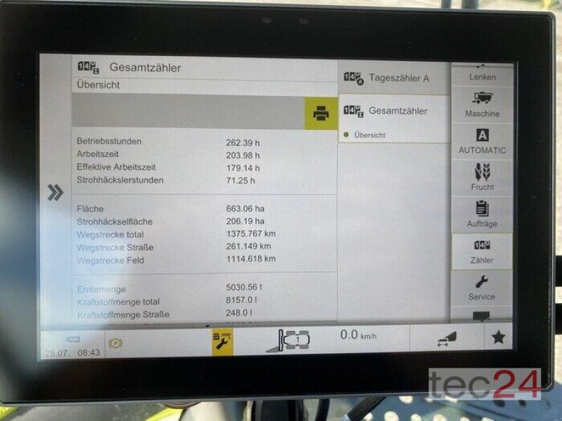 Mähdrescher tip CLAAS Lexion 6700 mit Schneidwerk, Vorführmaschine in Östringen (Poză 2)