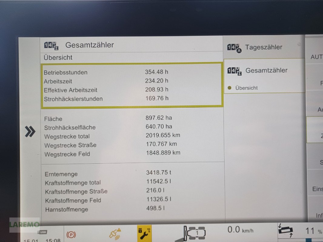 Mähdrescher του τύπου CLAAS LEXION 7500 TERRA TRAC, Gebrauchtmaschine σε Langenwetzendorf (Φωτογραφία 20)