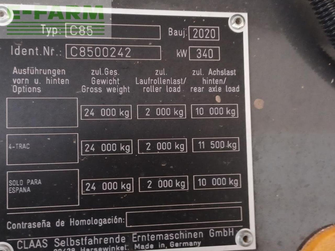 Mähdrescher des Typs CLAAS LEXION 7500 TT, Gebrauchtmaschine in ALNWICK (Bild 5)