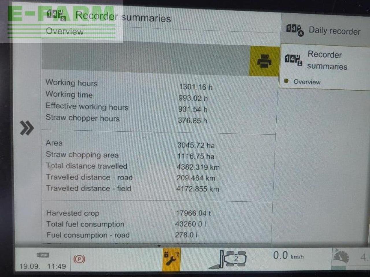 Mähdrescher Türe ait CLAAS LEXION 7500 TT, Gebrauchtmaschine içinde CORNHILL-ON-TWEED (resim 11)