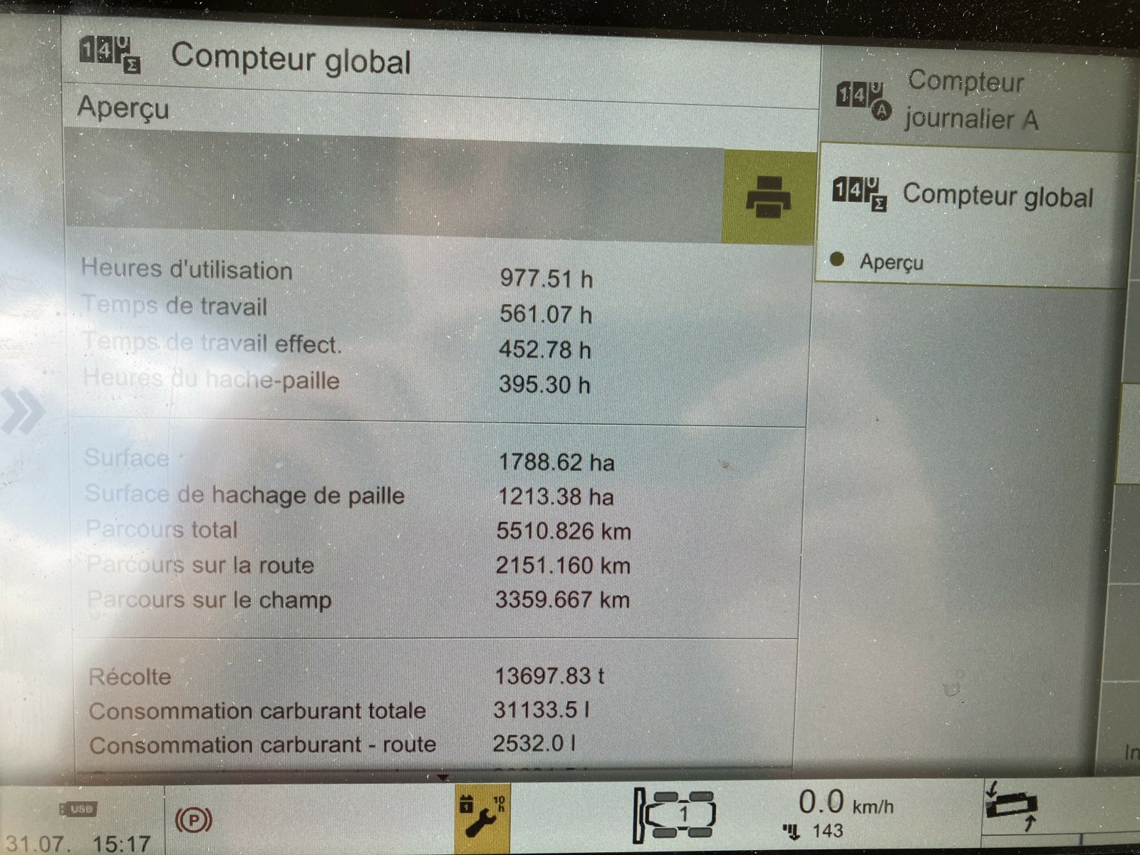 Mähdrescher Türe ait CLAAS LEXION 7500 TT, Gebrauchtmaschine içinde VAROIS & CHAIGNOT (resim 10)